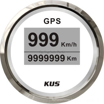 Popular 52mm Digital LED GPS Speedometer Velometer 0-999 (km/h mph knots) with Backlight 12V 24V